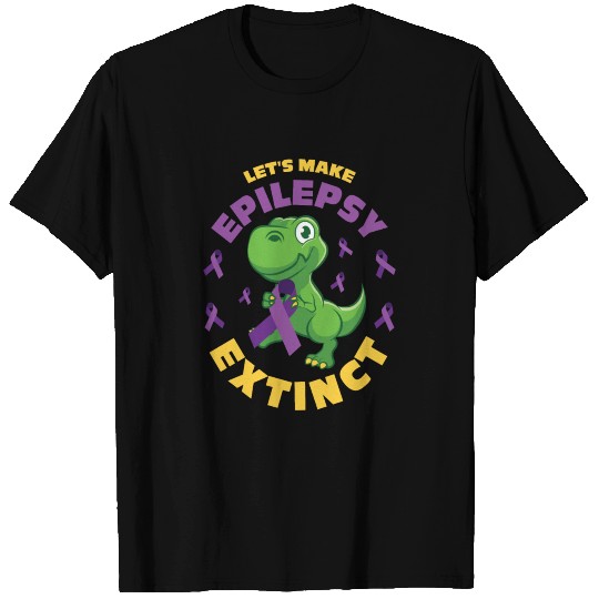 Kids Make Epilepsy Extinct Awareness Dinosaur T Shirts