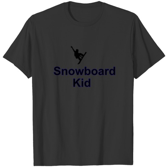 Jumping Stunt Snowboard Kid Christmas Gift winter T-shirt