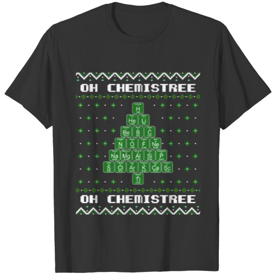 Nerd Chemics Christmas Tree T-shirt