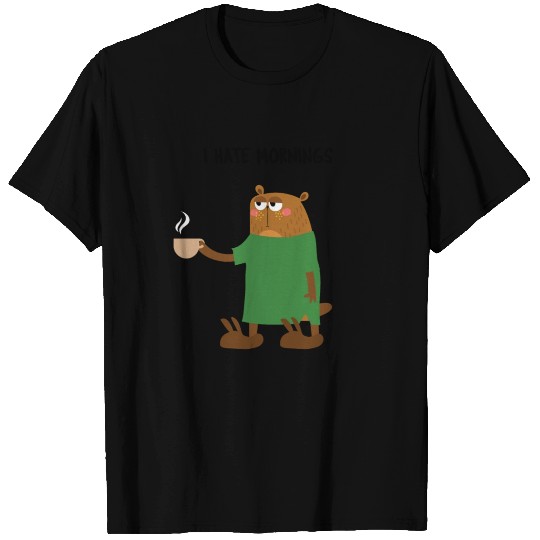 I Hate Mornings GroundHog Day Design T Shirts