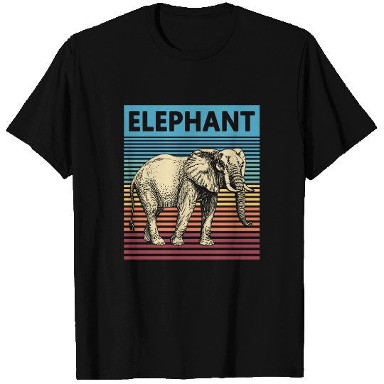 Retro Elephant Vintage Elephant T Shirts
