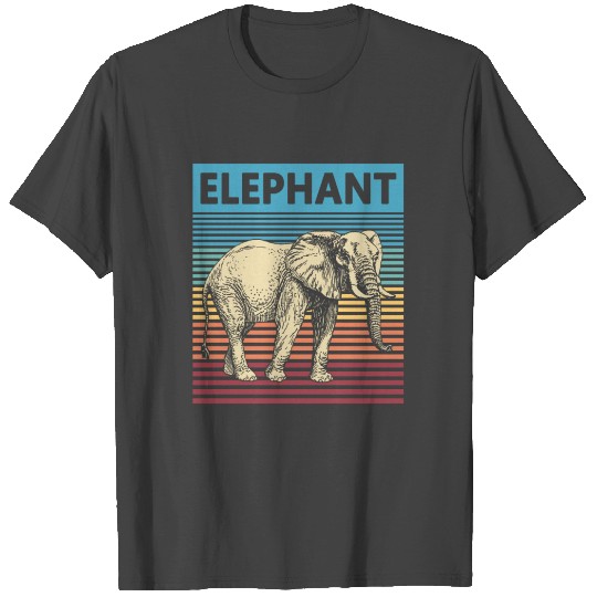 Retro Elephant Vintage Elephant T Shirts