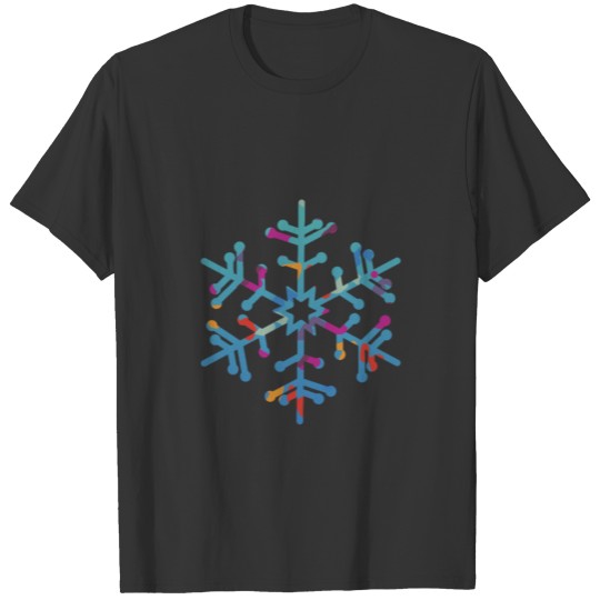 Tie dye snowflake T Shirts