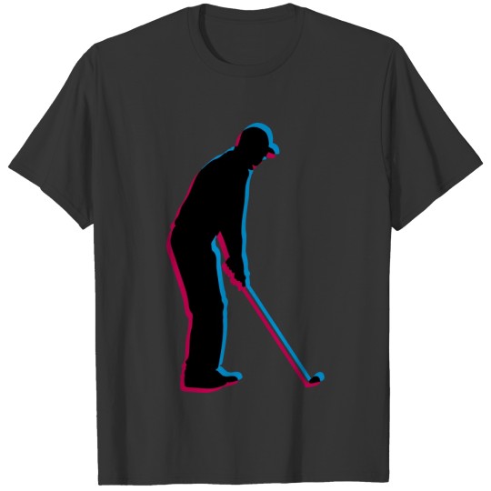 3D Silhouette Playing T-shirt