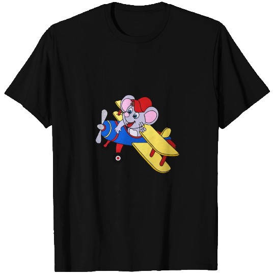 HAND PAINTED AIRPLANE MOUSE T Shirts