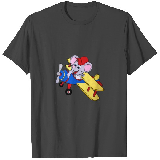 HAND PAINTED AIRPLANE MOUSE T Shirts