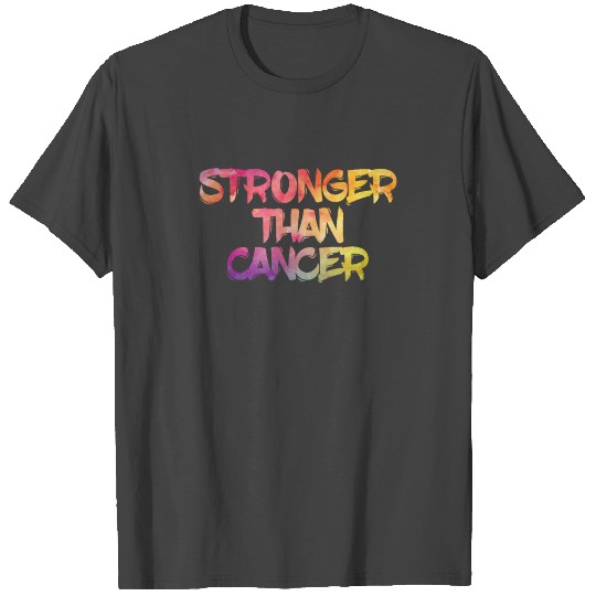 Stronger Than Cancer Awareness Breast Cervical T Shirts