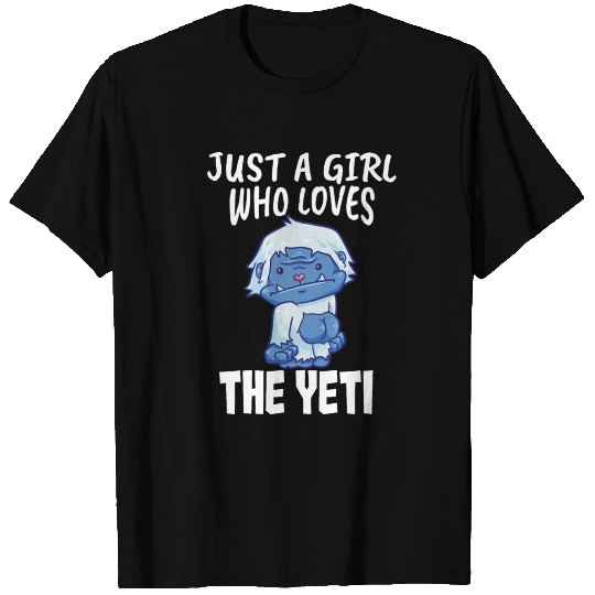 Yeti Bigfoot Sasquatch Love Girls T Shirts