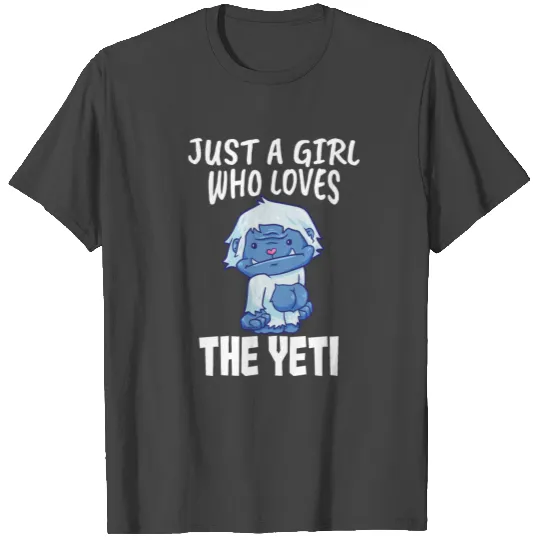 Yeti Bigfoot Sasquatch Love Girls T Shirts