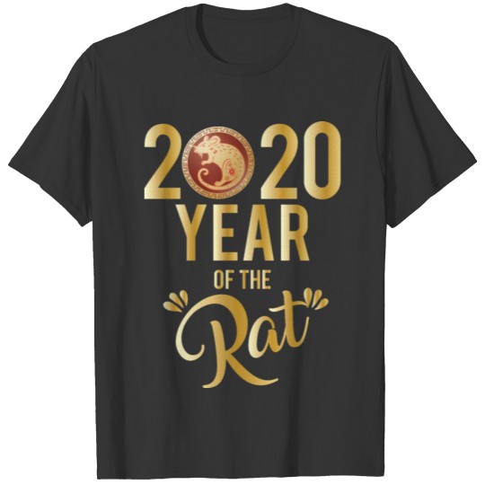 Happy New Year 2020 Year Of The Rat Zodiac Gift T-shirt