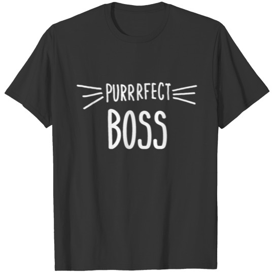 Boss Gift Cute Perfect Boss Cat Lover CEO print T Shirts