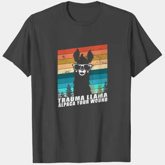 trauma llama alpaca your wound T Shirts