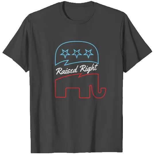 Raised Right Pro American Design T Shirts