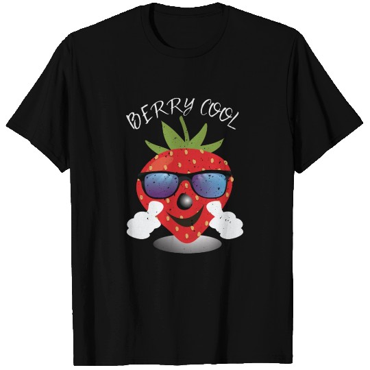 Berry Cool Strawberry Funny Vegan Fruit Lover T Shirts