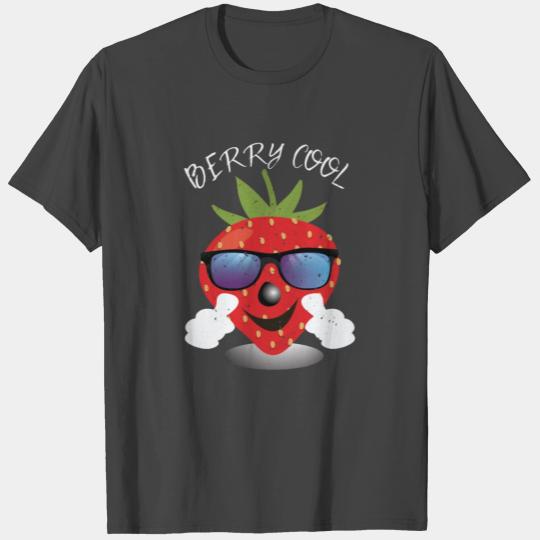 Berry Cool Strawberry Funny Vegan Fruit Lover T Shirts