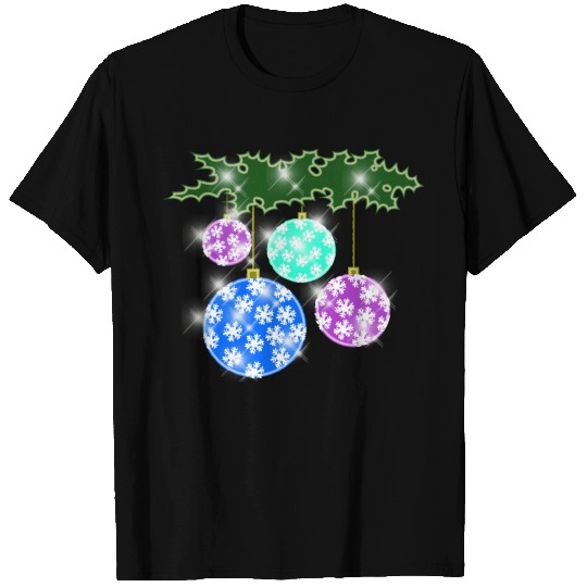 Holiday Christmas Balls Design T Shirts