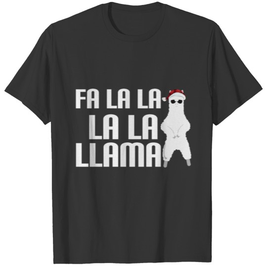 Fa la la la LlamaFa La La La Llama Funny Christmas T-shirt