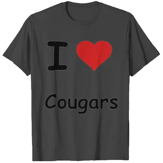 I Love Cougars T Shirts