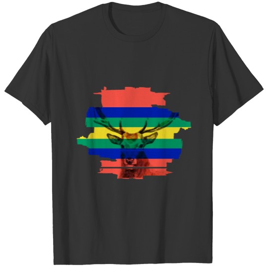 Colorful Deer T Shirts