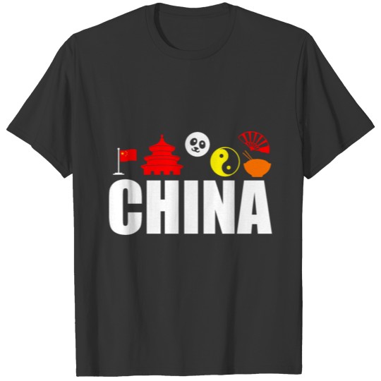 China Impression Vacation Souvenir Funny Gift Idea T Shirts