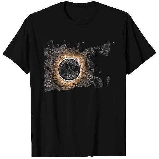 Solar eclipse cool painted design to give away T Shirts