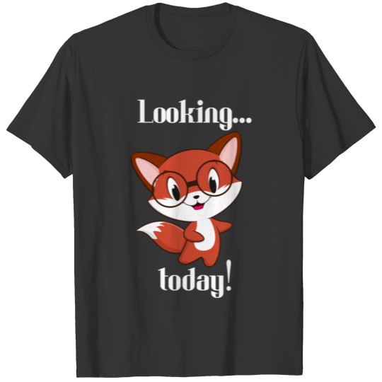 Happy smiling Fox glasses gift clever intelligent T Shirts