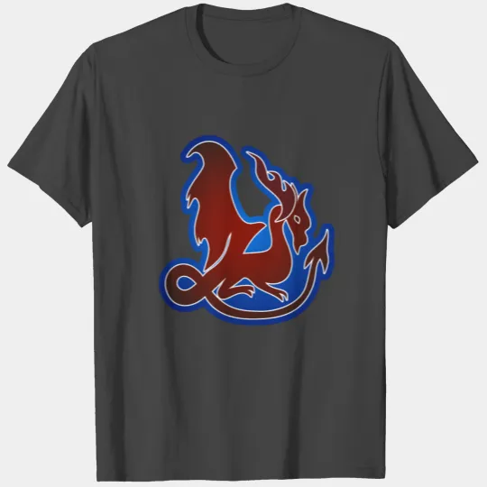 Red and Blue Dragon T Shirts