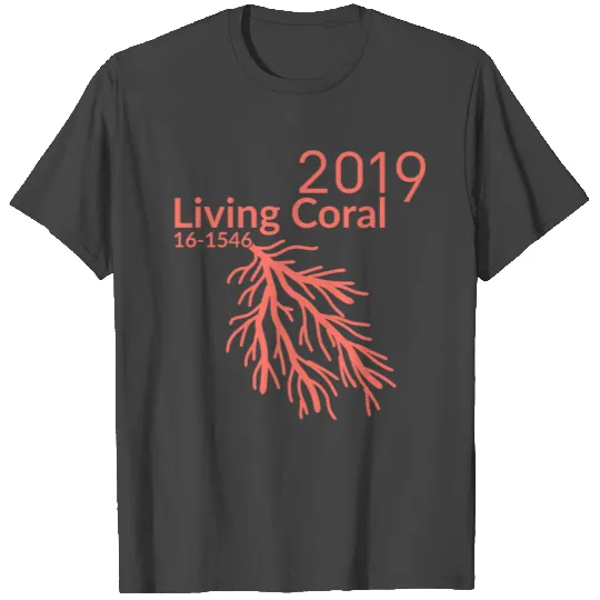 Pantone Living Coral 2019 color T Shirts