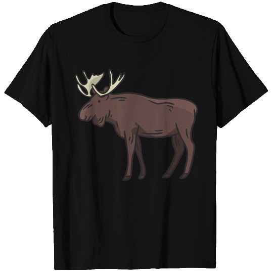 Moose deer antler reindeer gift gift idea T Shirts