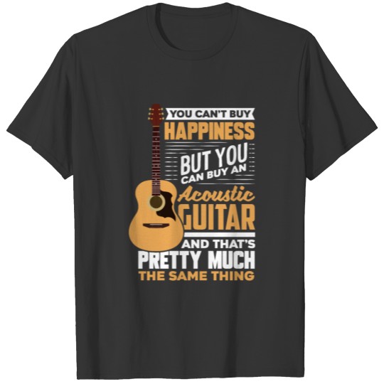 Acoustic guitar luck T-shirt