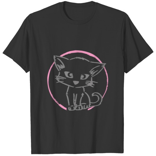 Cute Cartoon Puppy Cat T-shirt