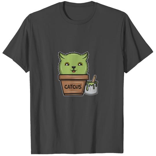 Catcus Cat Ktty Kitten Cat lady Purr Meow Gift T Shirts