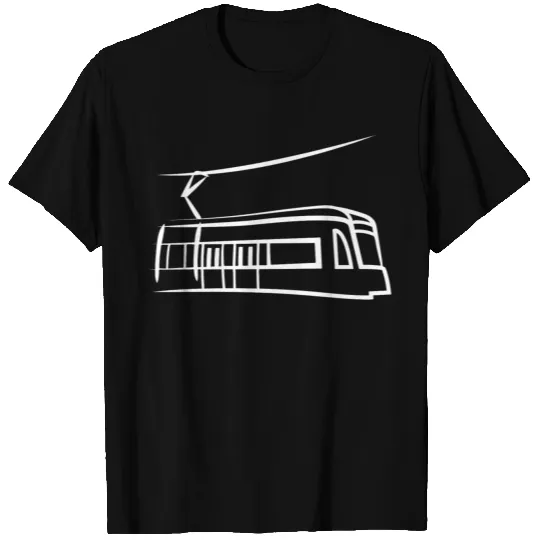 Train locomotive tram elevated train subway symbol T Shirts