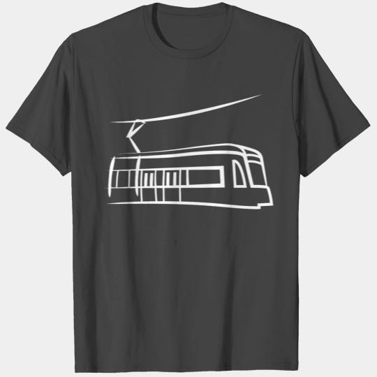 Train locomotive tram elevated train subway symbol T Shirts