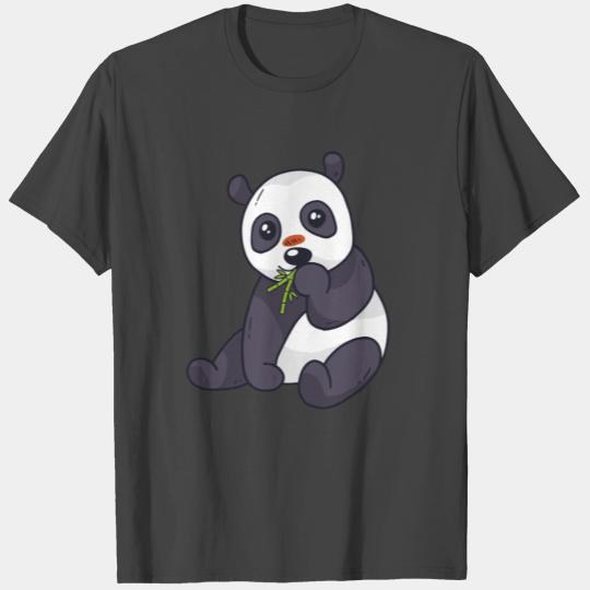 pandabear bamboo eating comic cartoon T Shirts