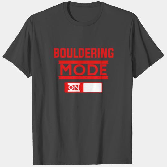Bouldering mode on T Shirts
