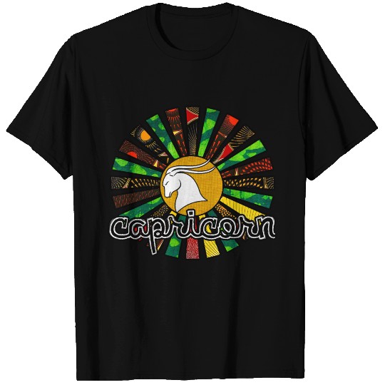 Capricorn Rasta Sunrays T Shirts
