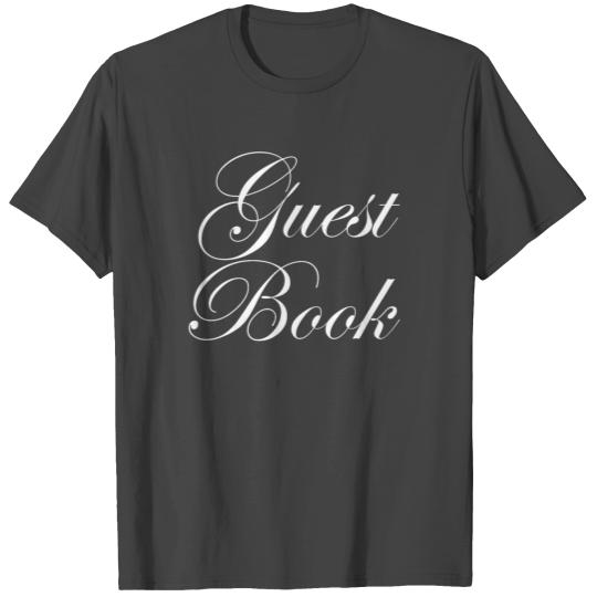 Wedding Word Art Guest Book T Shirts