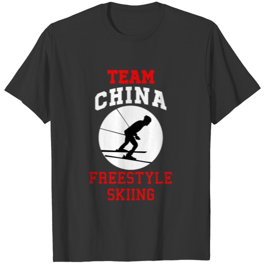Team China Freestyle Skiing Winter Sports Gift T-shirt