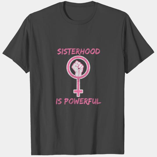 Woman March Sisterhood Desgin T Shirts