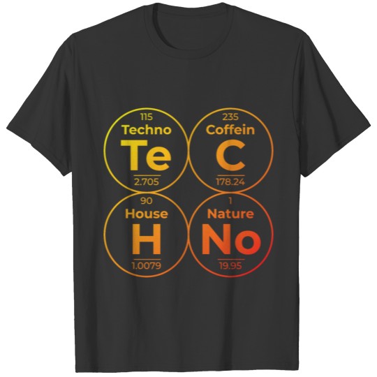 Techno elements - rave, party T-shirt