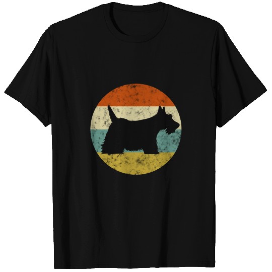 Scottish Terrier T Shirts - Vintage Retro Scottie Dog