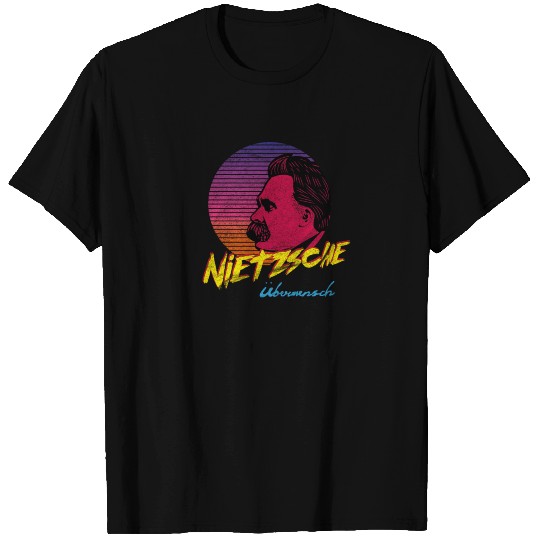 Vintage Retro Nietzsche Übermensch Philosophy T Shirts