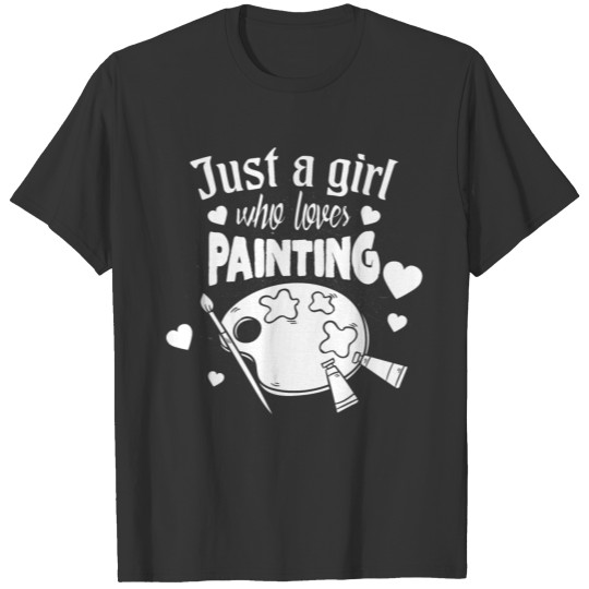 Drawing painting hobby passion girl gift idea T Shirts
