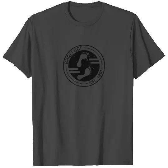 Barefoot EST.1991 Footprint Symbol T Shirts
