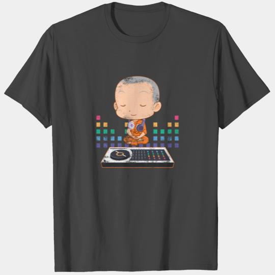 Funny Buddha With Headphones Buddhist Music T Shirts