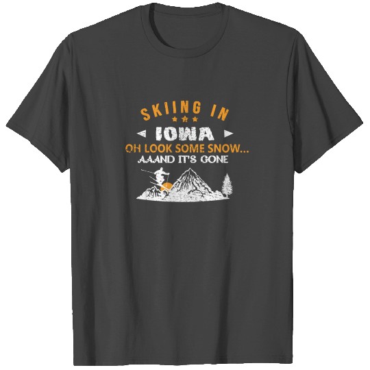 Skiing In Iowa T Shirts