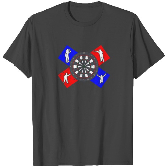 Dart Darts Dartboard Bullseye Triple Double Barrel T Shirts