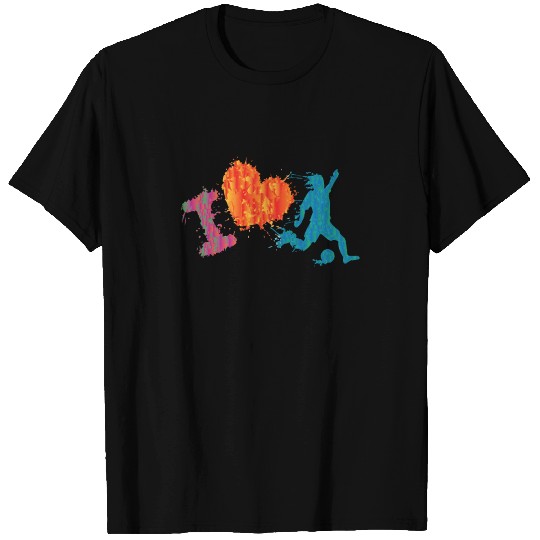 Soccer Player I love Football T Shirts