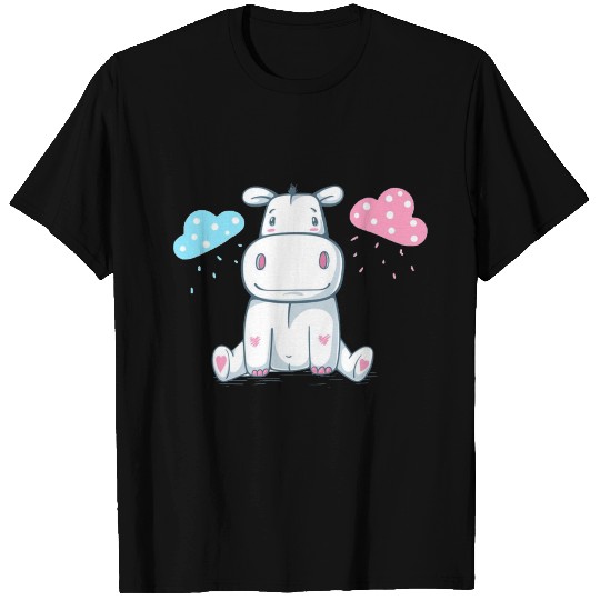 Cute Teddy Behemoth Hippo Cartoon Characters T Shirts